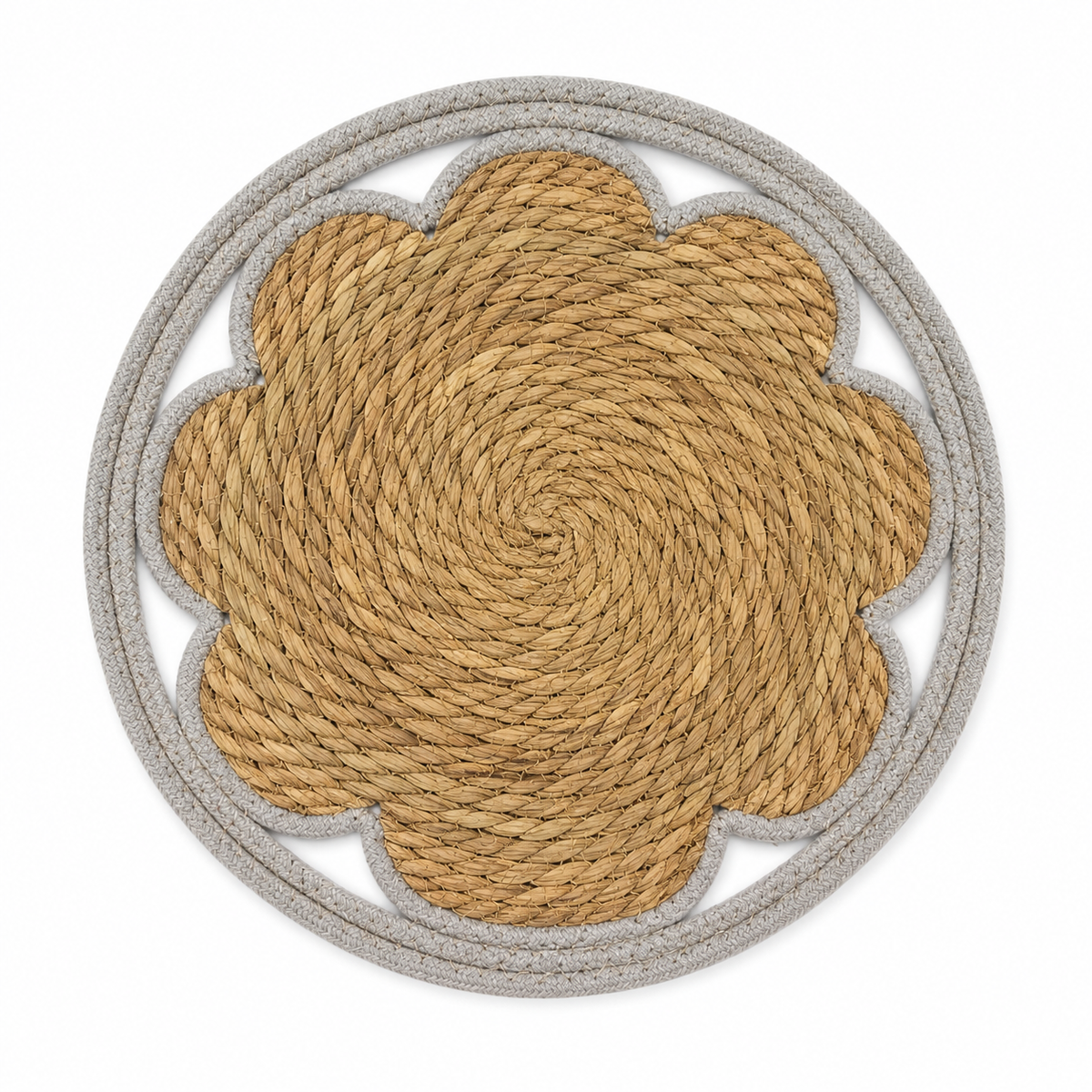 Individual Flor de Fibra Natural