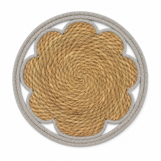 Individual Flor de Fibra Natural