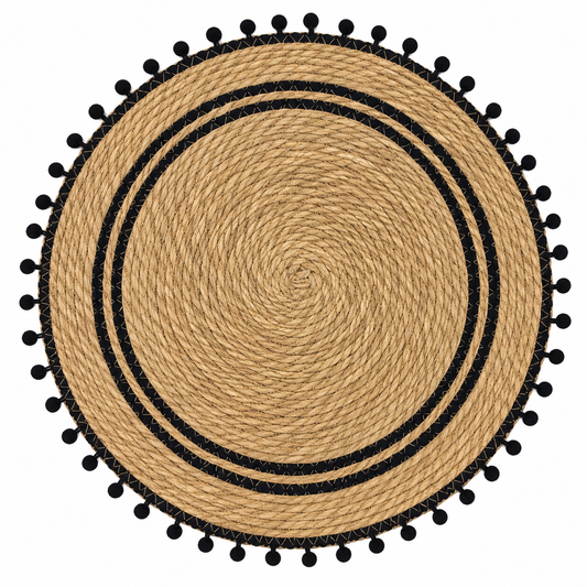 Individual Boho Negro y Natural
