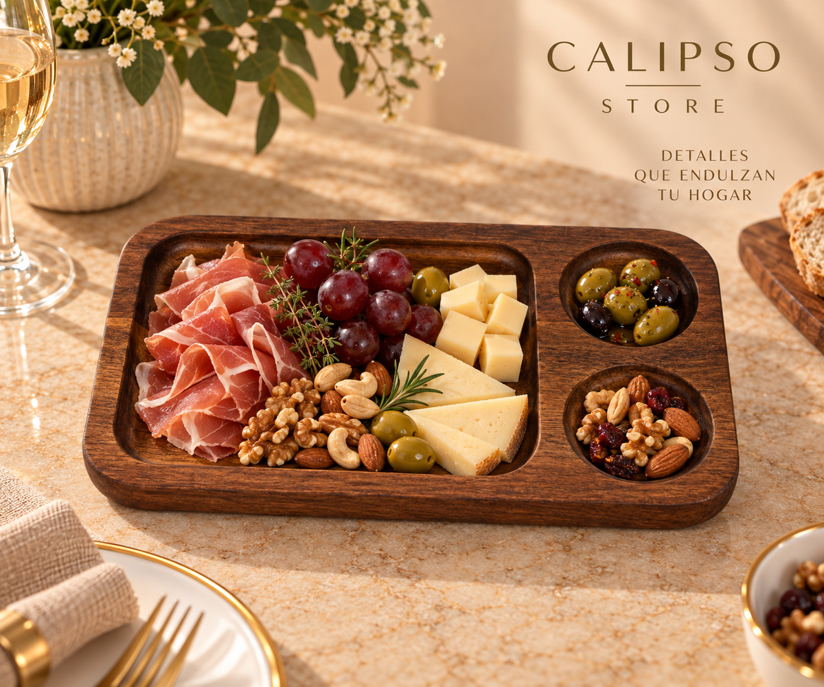 Tabla de Aperitivos de Madera